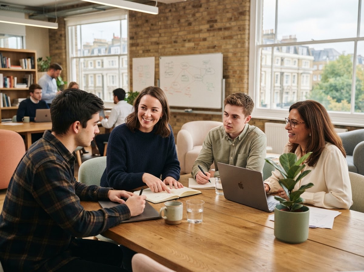 Kryptaric team member working remotely with data dashboards